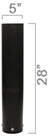 5" HDPE Display Mortar Tube
