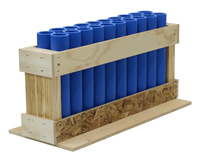 DR9 Mortar racks with 12 inch tubes
