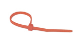 Orange zip tie, 100 count
