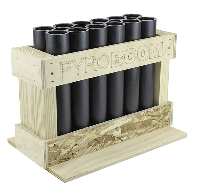 PYROBOOM Consumer and display mortar tubes racks