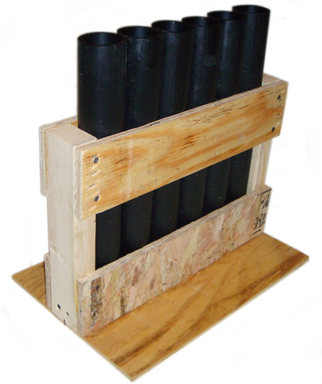 PYROBOOM Consumer and display mortar tubes racks