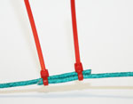 Red zip tie, 100 count